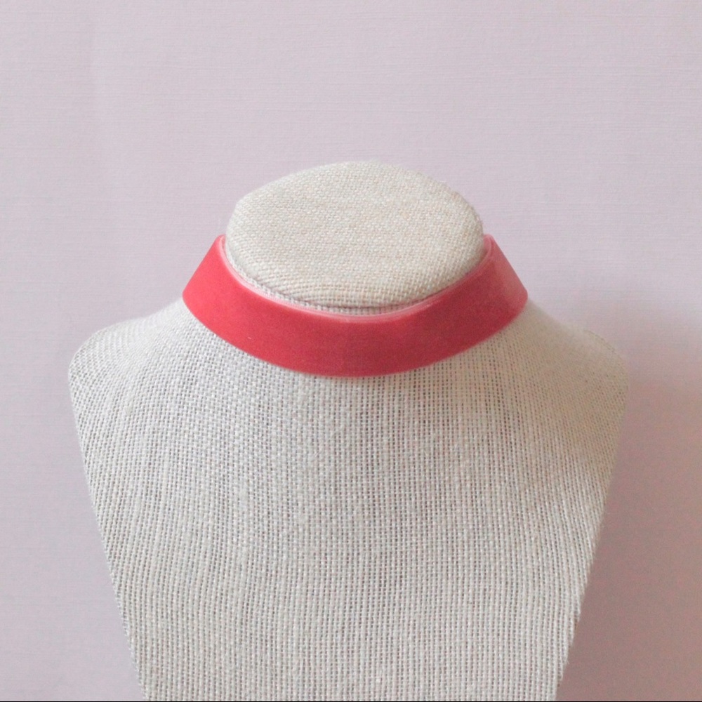 Women’s Handmade Wide Velvet Choker Necklace with Gold Toned Clasp